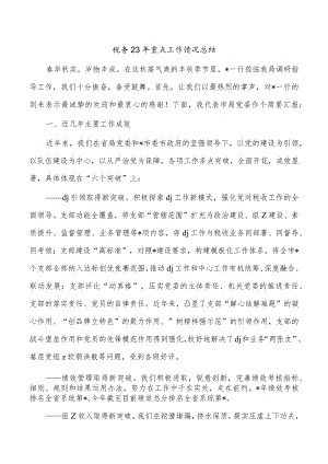 税务23年重点工作情况总结.docx