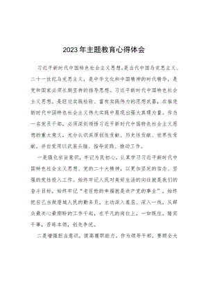 2023年主题教育的学习体会(通用七篇).docx