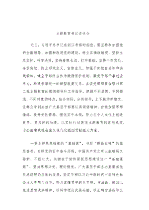 主题教育书记谈体会.docx