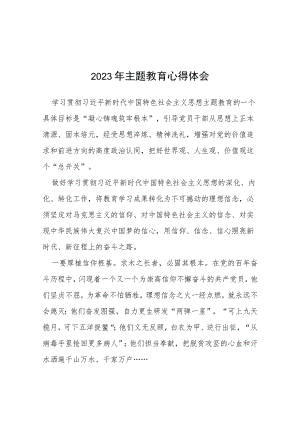 党员关于2023主题教育的心得体会(通用七篇).docx