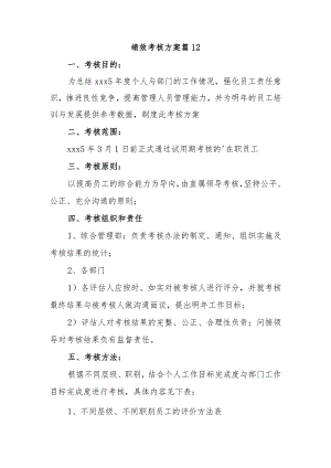 绩效考核方案篇12.docx
