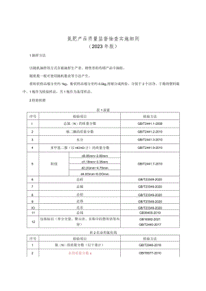 氮肥产品质量监督抽查实施细则（2023年版）.docx