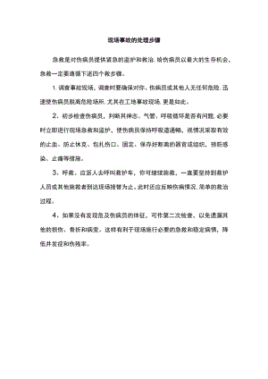现场事故的处理步骤.docx