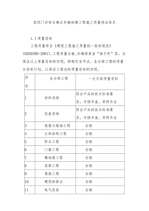 医院门诊综合楼业务辅助楼工程施工质量保证体系.docx