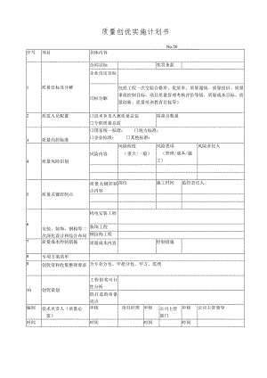 质量创优实施计划书.docx