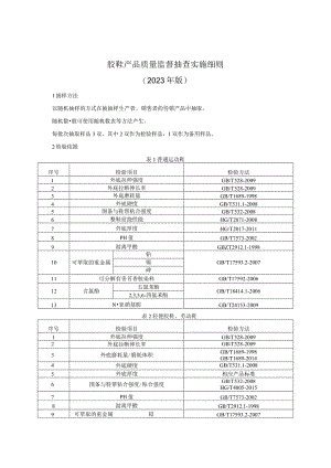 胶鞋产品质量监督抽查实施细则（2023年版）.docx