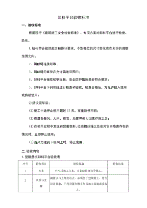 卸料平台验收标准.docx