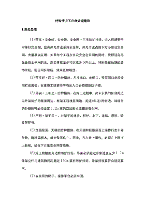 特殊情况下应急处理措施.docx