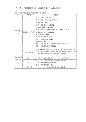 《车牌识别系统及情报板交通诱导系统技术指标》.docx