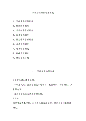 水泥企业财控管理制度.docx
