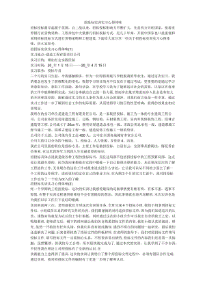 招投标实训实习心得体会.docx