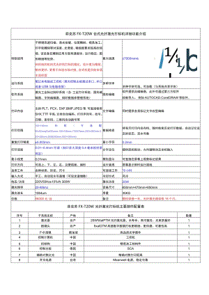 菲克苏FX-T20W台式光纤激光打标机详细功能介绍.docx