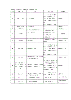 股份有限公司系统集成事业部总经理关键业绩指标.docx