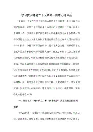 2023年国企单位学习贯彻《党的二十大精神》一周年个人心得体会汇编5份.docx