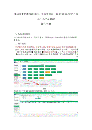 肝功能生化类检测试剂、关节骨水泥、管型端端痔吻合器非中选产品联动操作手册.docx