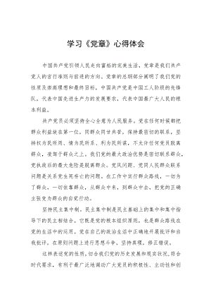 党员干部2023年学习新党章心得体会十三篇.docx