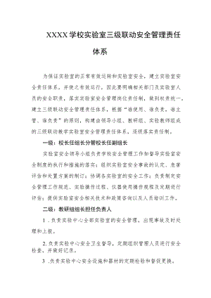 学校实验室三级联动安全管理责任体系.docx