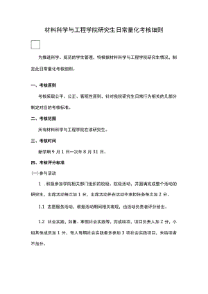 材料科学与工程学院研究生日常量化考核细则.docx