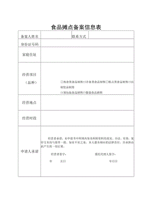 食品摊点备案信息表.docx