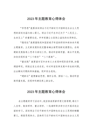 卫生院医生党员2023年主题教育的心得体会六篇.docx