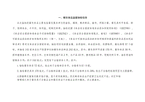 餐饮食品监督抽检信息.docx