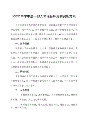 中学中层干部人才储备库竞聘实施方案.docx