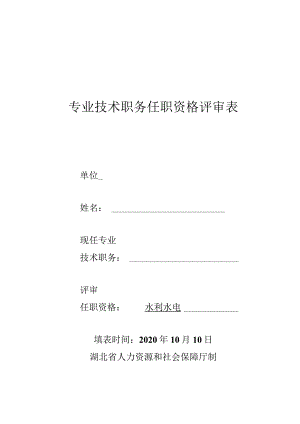 专业技术职务任职资格评审表.docx