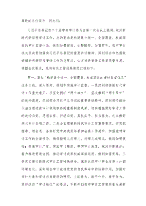 在全省审计工作高质量发展座谈会上的交流发言.docx