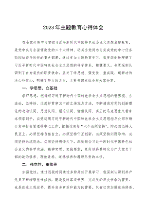 2023年国有企业关于主题教育心得体会九篇.docx