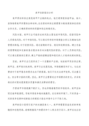 美甲创新驱动分析.docx