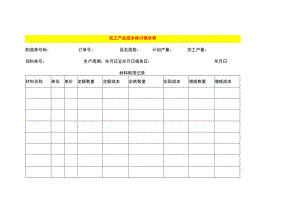 完工产品成本分析表模板.docx