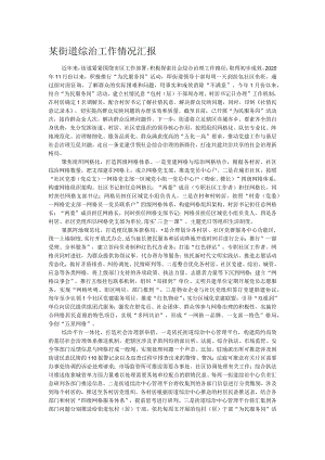某街道综治工作情况汇报.docx