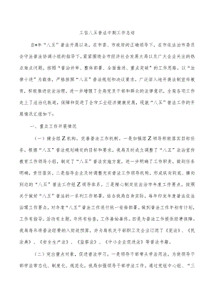 工信八五普法中期工作总结.docx