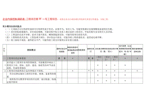 企业内部控制工程项目调研表.docx
