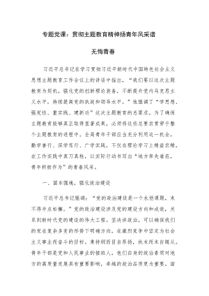 2023年主题教育专题党课讲稿范文4篇.docx