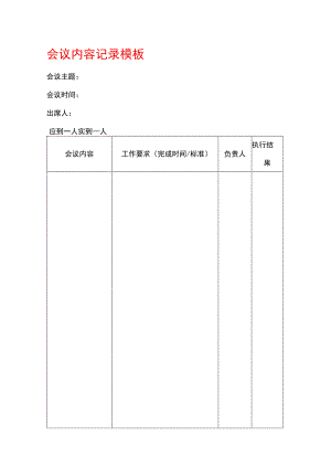 会议内容记录模板.docx