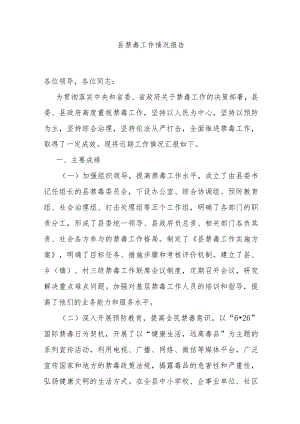 县禁毒工作情况报告.docx