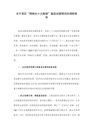 关于某区“网格化+大数据”基层治理情况的调研报告.docx