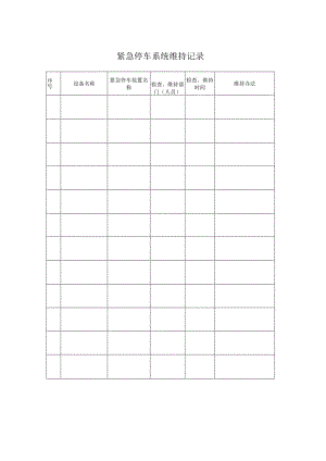 紧急停车系统维护记录.docx