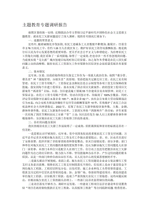 主题教育专题调研报告.docx