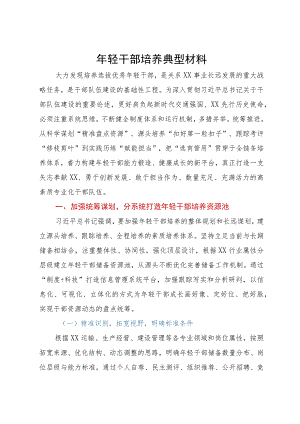 年轻干部培养典型材料.docx