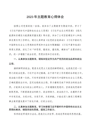 2023年集团公司党支部书记主题教育心得体会(十篇).docx