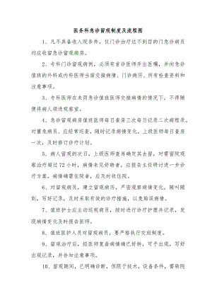 医务科急诊留观制度及流程图.docx