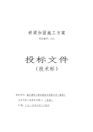 桥梁加固施工方案方案.docx