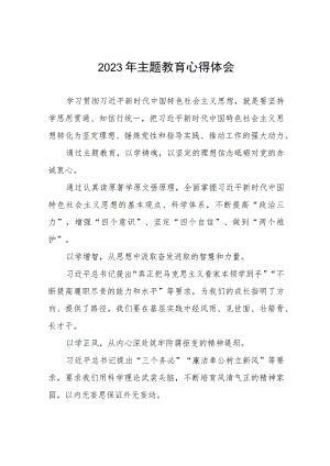 国有企业学习更多贯彻2023年主题教育的心得感悟九篇.docx