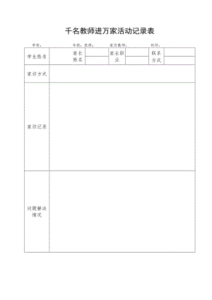 教师进万家活动记录表.docx