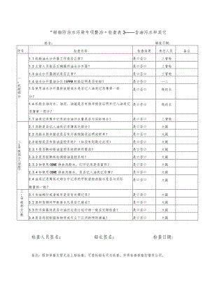 船舶防污染专项整治检查表3-含油污水.docx