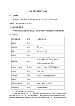 冲孔灌注桩施工方案.docx