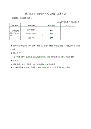 钻井液用封堵防塌剂乳化沥青技术要求.docx