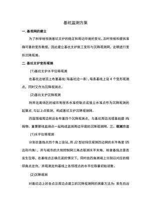 基坑监测方案.docx